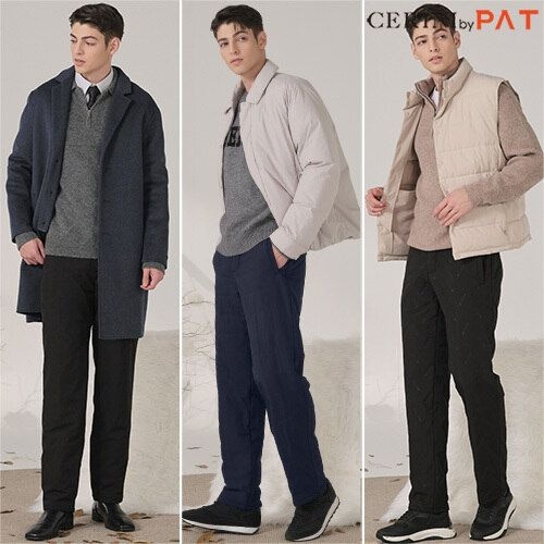[패션플러스][CERINI by PAT][CERINI by PAT]25FW 남성 보아퍼 패딩 팬츠 3종_637945