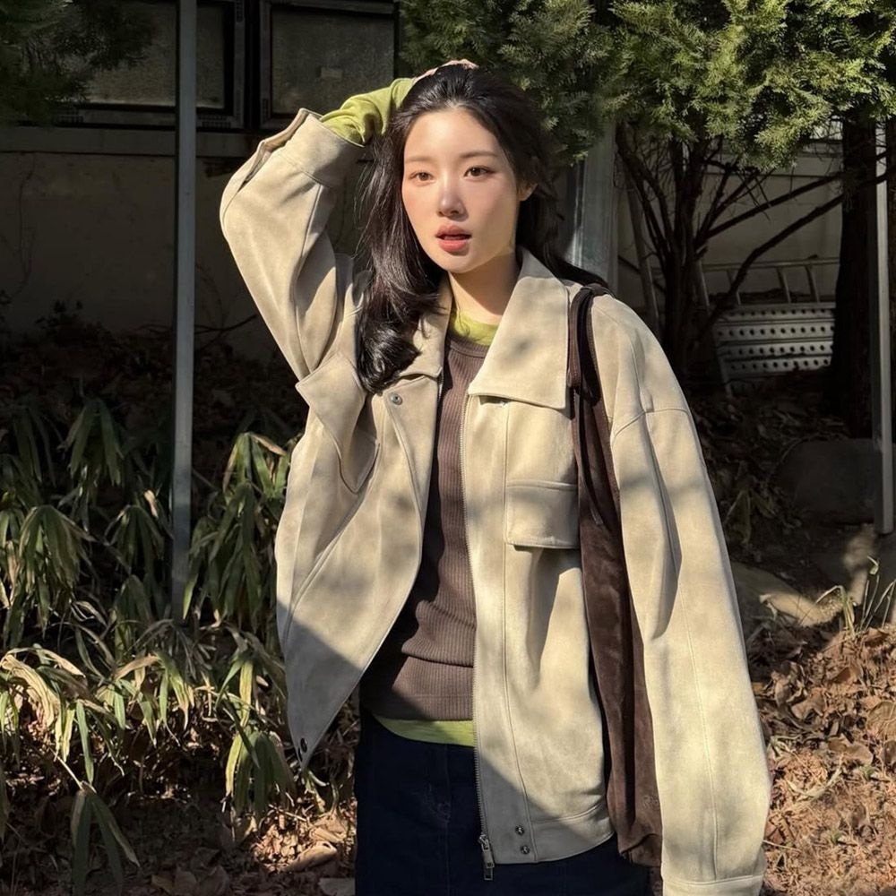 온앤온 스웨이드 봄버 점퍼 NEL6XM801_97
