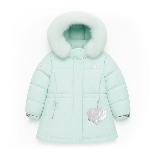 뉴발란스 (현대Hmall) NB 뉴발란스 키즈 솔리드 미디 덕다운 아동 주니어 패딩 점퍼 자켓 민트 NK9PE4803G-84