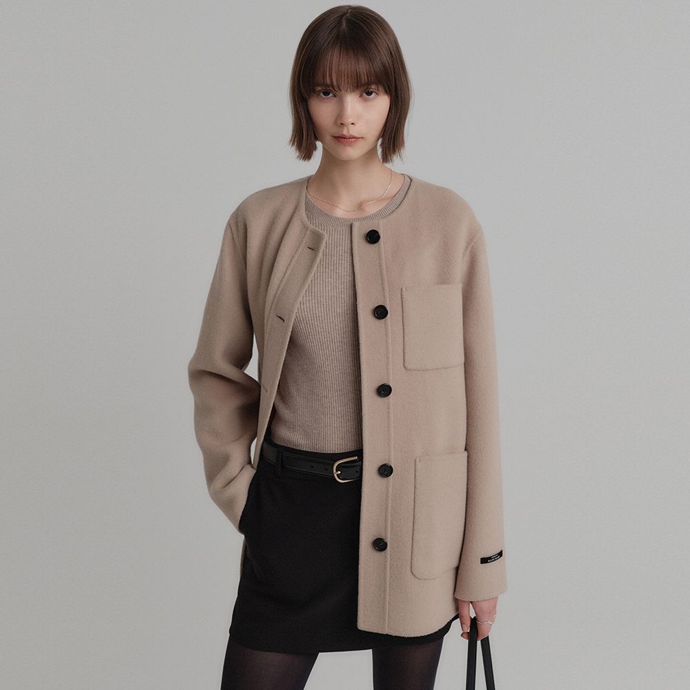 [룩캐스트]제니 울 핸드메이드 자켓 / JENNY WOOL HANDMADE JACKET_3colors