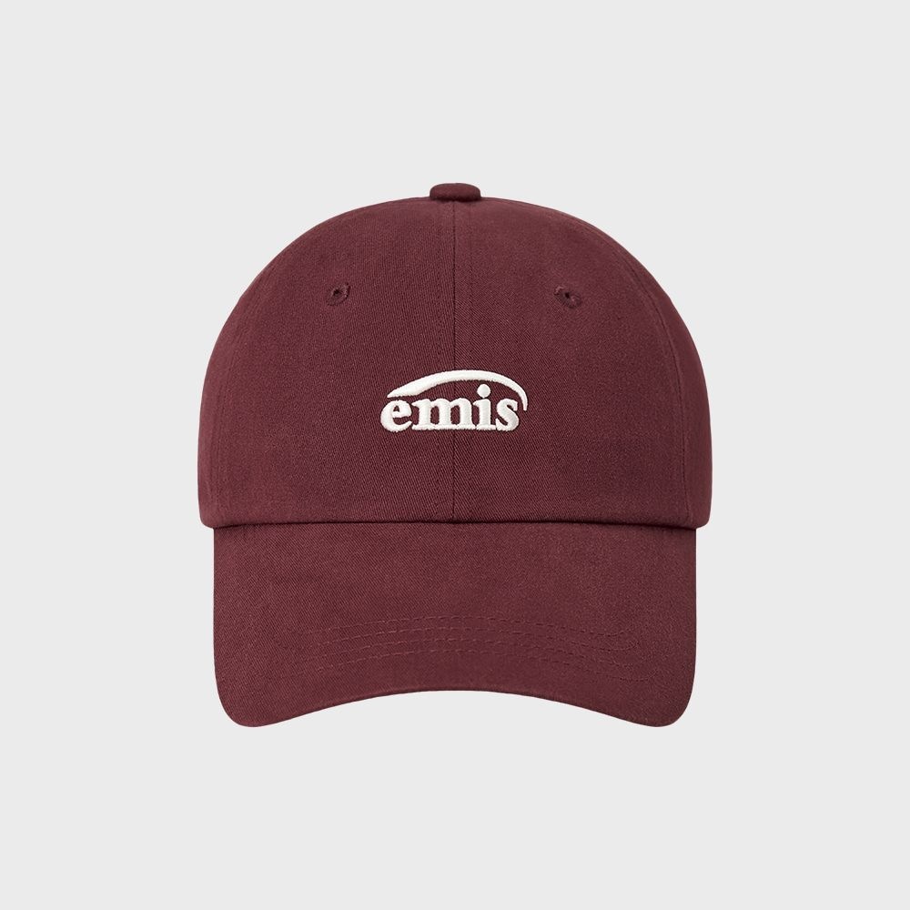SMALL LOGO BALL CAP-BURGUNDY