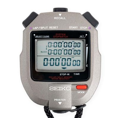 セイコーストップウォッチ100M防水水泳スポーツ用超単位時計S143タイマー時計時計時計ストップウォッチ受験生ストップウォッチ電子タイマー