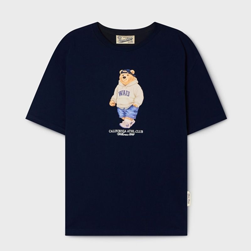 후아유 남녀공용 Steve Photo T-shirt WHRPG2421U