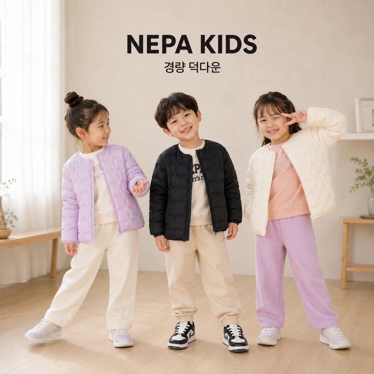 네파키즈 매일 입을거라면 가볍고 따뜻하게 아이들의 데일리 경량다운자켓