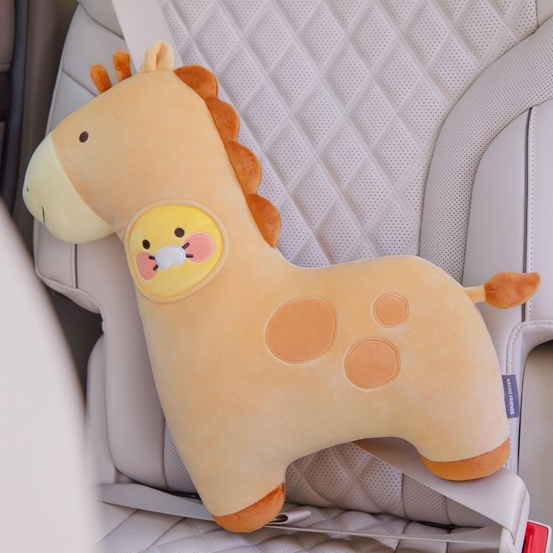 카카오프렌즈 허그 기린 안전벨트 필로우 춘식이