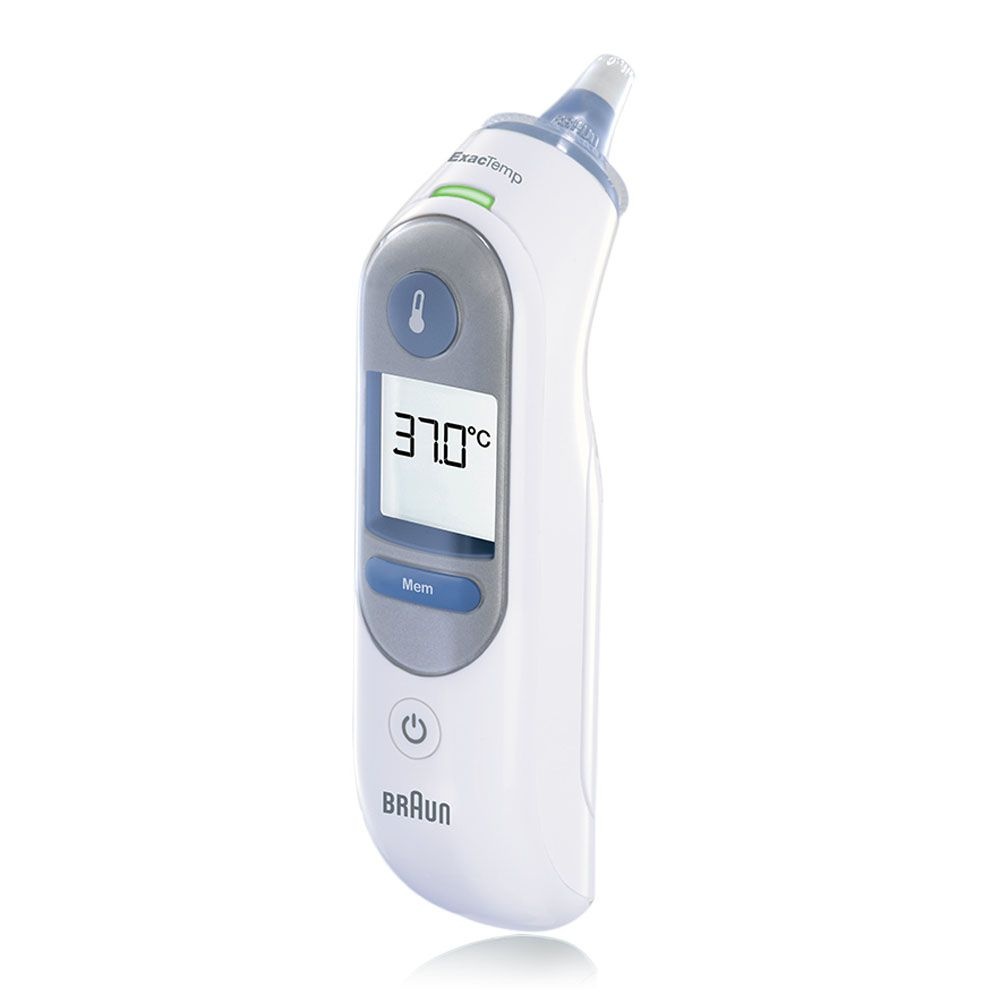 <b>브라운</b> <b>브라운</b> <b>체온계</b> IRT-6510 고막 접촉식 적외선 체온기 써모스캔 메모리 정상체온 측정 G