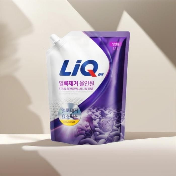 [애경] 리큐 얼룩제거 올인원 일반용 액상세제 리필 2.1L 6개