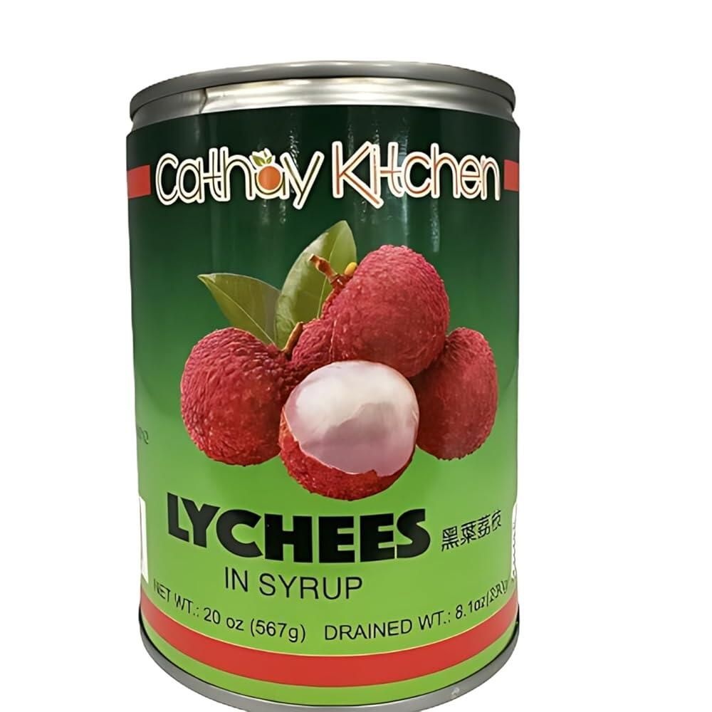 CATHAY KITCHEN [해외] Cathay Kitchen 프리미엄 리치 시럽 - 성수기 수확 칵테일 디저트 스무디에 적합 3.5L125온스 GMO 프리 글루텐 6 [호환]