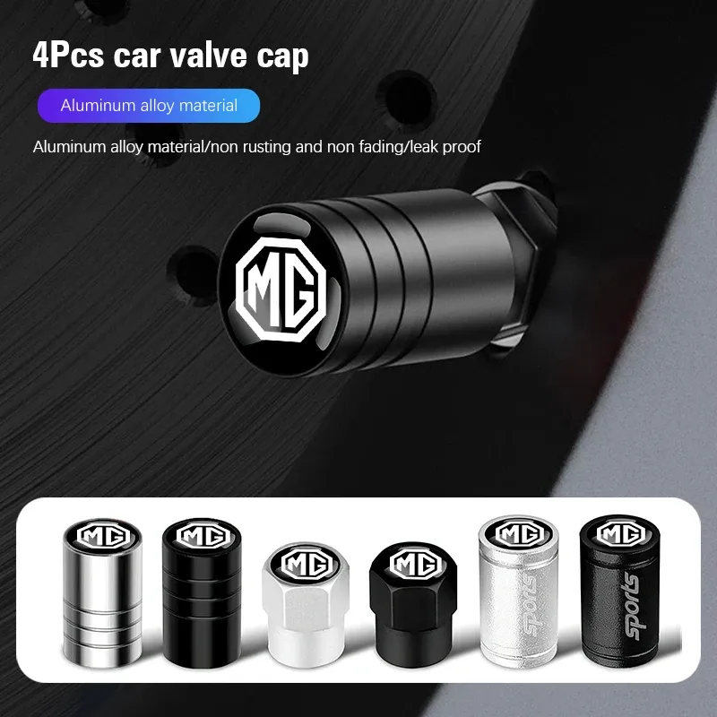 자동차 타이어 휠 밸브 캡 커버 Morris Garages 용 자동차 액세서리 MG ZS 5 7 6 Cyberster MG4 EV ES5 HS ONE GT GS MG3 EZS