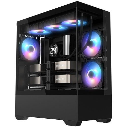 쓰리알시스템 3RSYS K201 파노라마 (블랙) 미들타워 pc케이스
