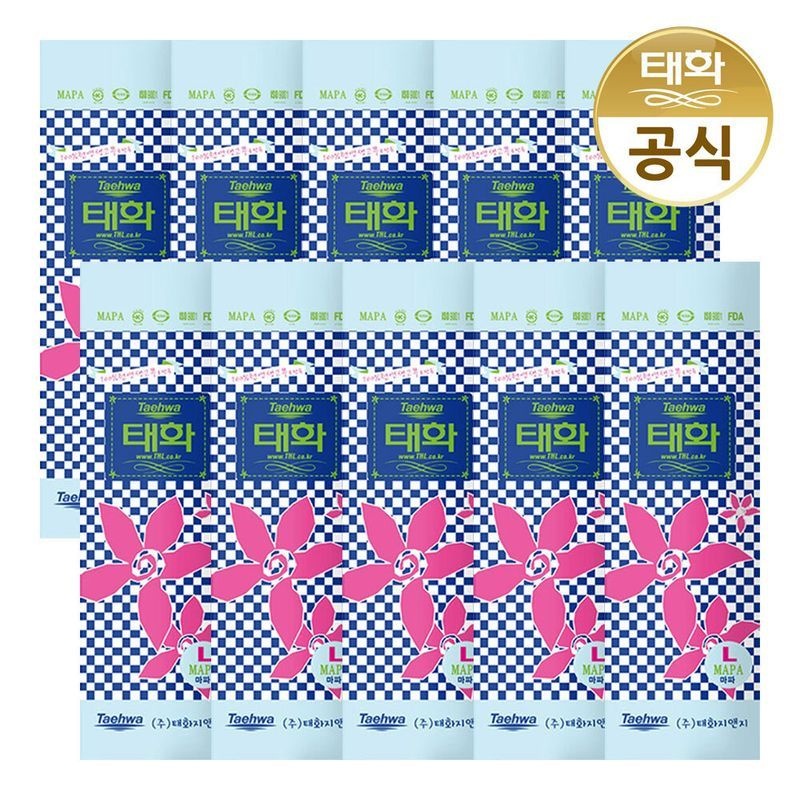 태화 고무장갑 대형 L마파 핑크 X 10켤레