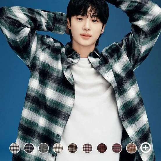 045910 [변우석] 플란넬 셔츠