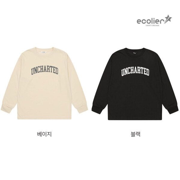 [에꼴리에 (패플)] [에꼴리에]남자 봄이월 레터링 바이오 라운드티(25C0407)_CC