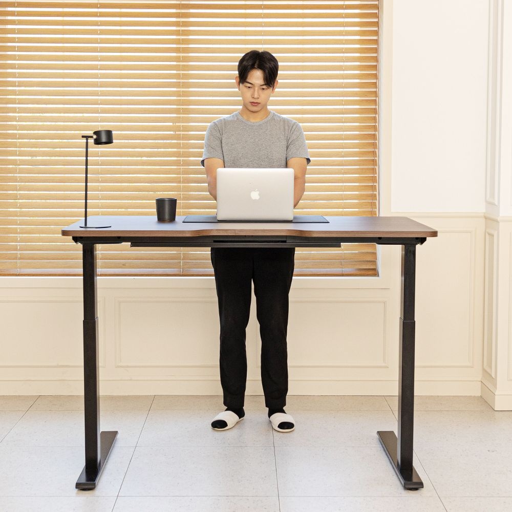<b>롱코</b> [방문설치] <b>롱코</b> <b>모션</b><b>데스크</b> 높이조절 스탠딩 전동 책상 듀얼플러스 T형 2STEP 1200