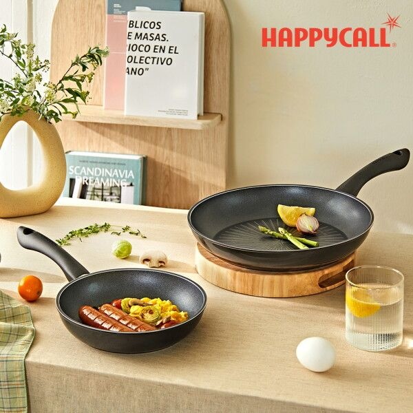 [해피콜] [본사직영] 모던 티타늄 IH 프라이팬 2P 세트 (F24/F28)
