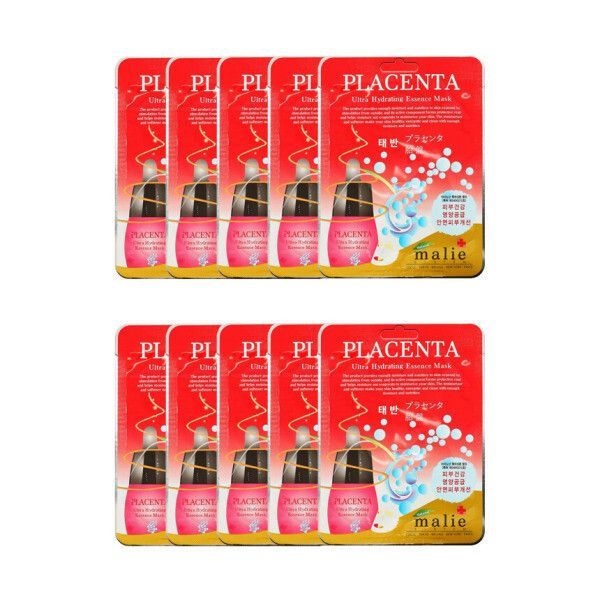 미라클하우스 마리에 에센스 마스크팩 100매 플라센타태반 20ml 울트라 하이드레이팅 805895
