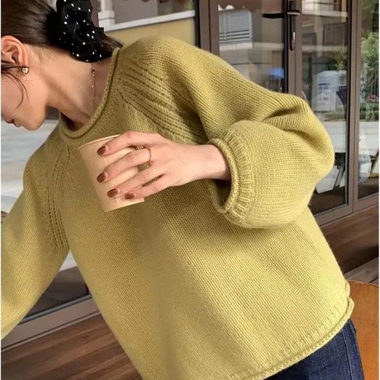 사랑스러워 컬러풀 내츄럴 니트 스웨터