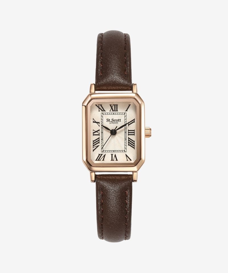 ST.SCOTT LONDON 브렌타 레더 워치 - 로즈브라운 ST5088RRBR 4184288