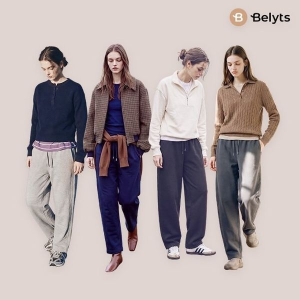 [하프클럽]26FW 여성 세미 배럴 트레이닝 팬츠 4종