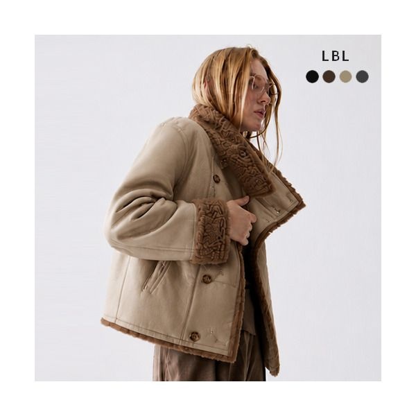 엘비엘 [LBL] 26FW 호주산 양모100 FAUX 무스탕 자켓