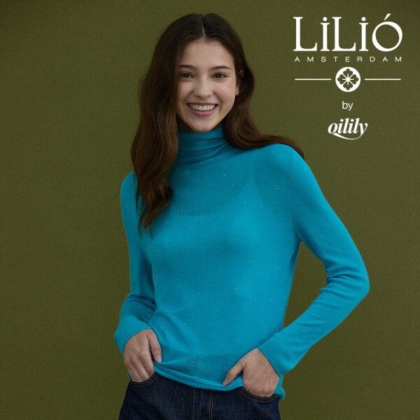 [릴리오] by 오일릴리 프리오더 26FW 에센셜 울 100 시퀸 터틀 니트
