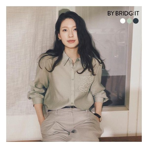 [바이브리짓] 26SS 로에 자수레이스 블라우스 3종