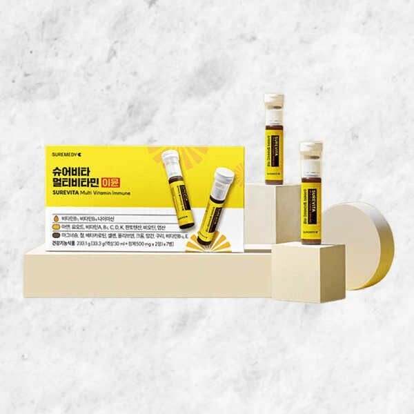 슈어비타 비타민B 최대함량 이뮨샷 7개입 1박스 7일분 대용량 멀티비타민 30ml 613229