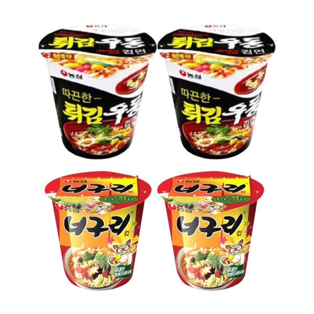 농심 튀김우동컵12개+너구리컵12개(총24개