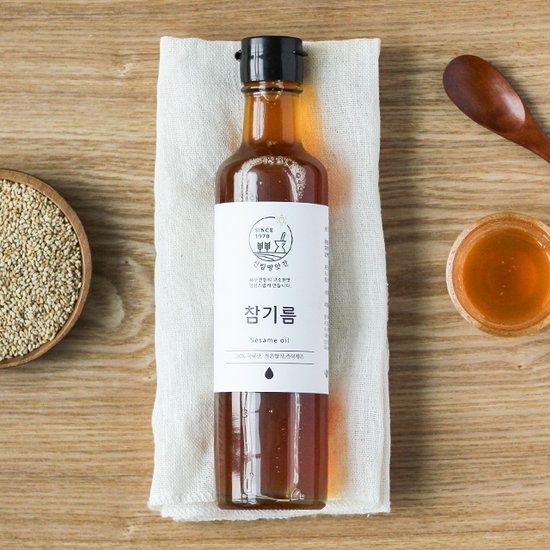 국산 고소한 당일 착유 참기름 300ml x 2병 가정용 / 저온압착 309029