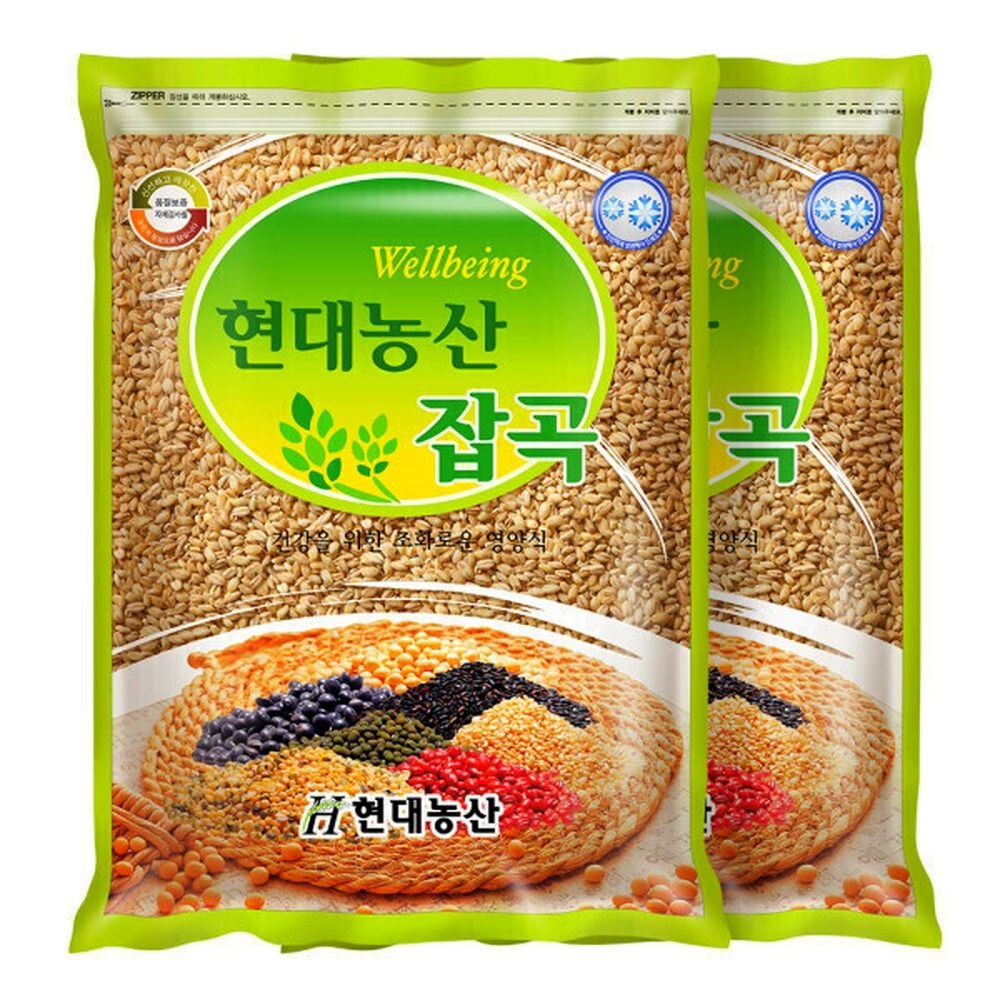 현대농산 국산 늘보리 2kgX2봉(총 4kg) 겉보리 꽁보리 / 2026년 햇곡