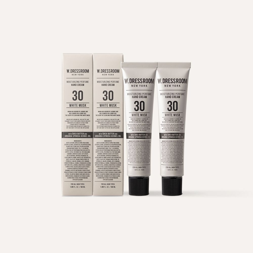더블유드레스룸 퍼퓸 핸드크림 No.30 화이트머스크 50ml, 2개