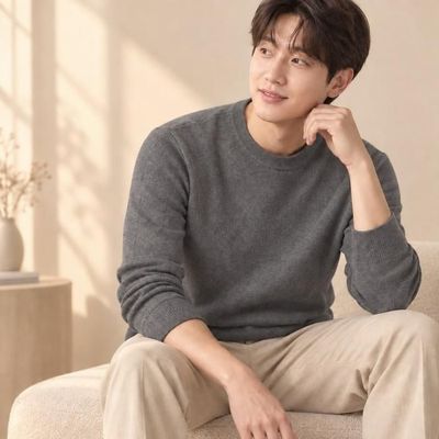 基本ニット 男性ニット デイリーニット ソフト基本無地 セーター 秋ニット 肝節期ニット ラウンド ニット イーデン
