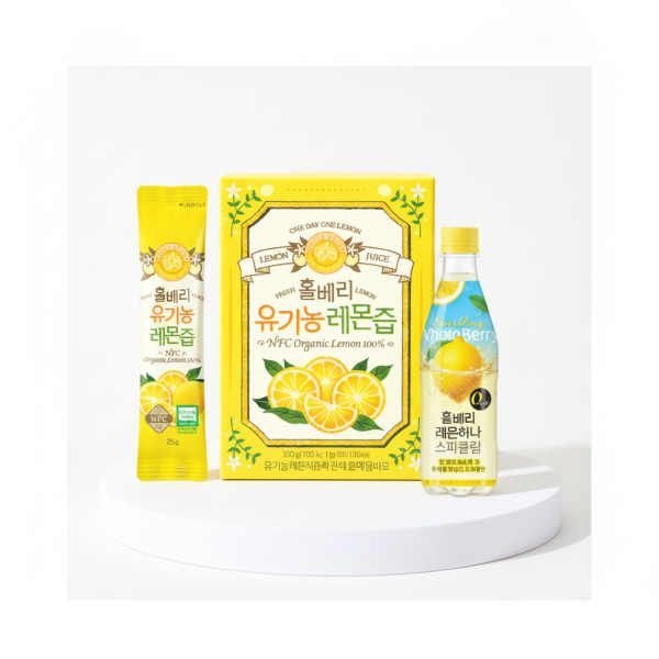 홀베리 유기농 레몬즙 25g 14포 2박스