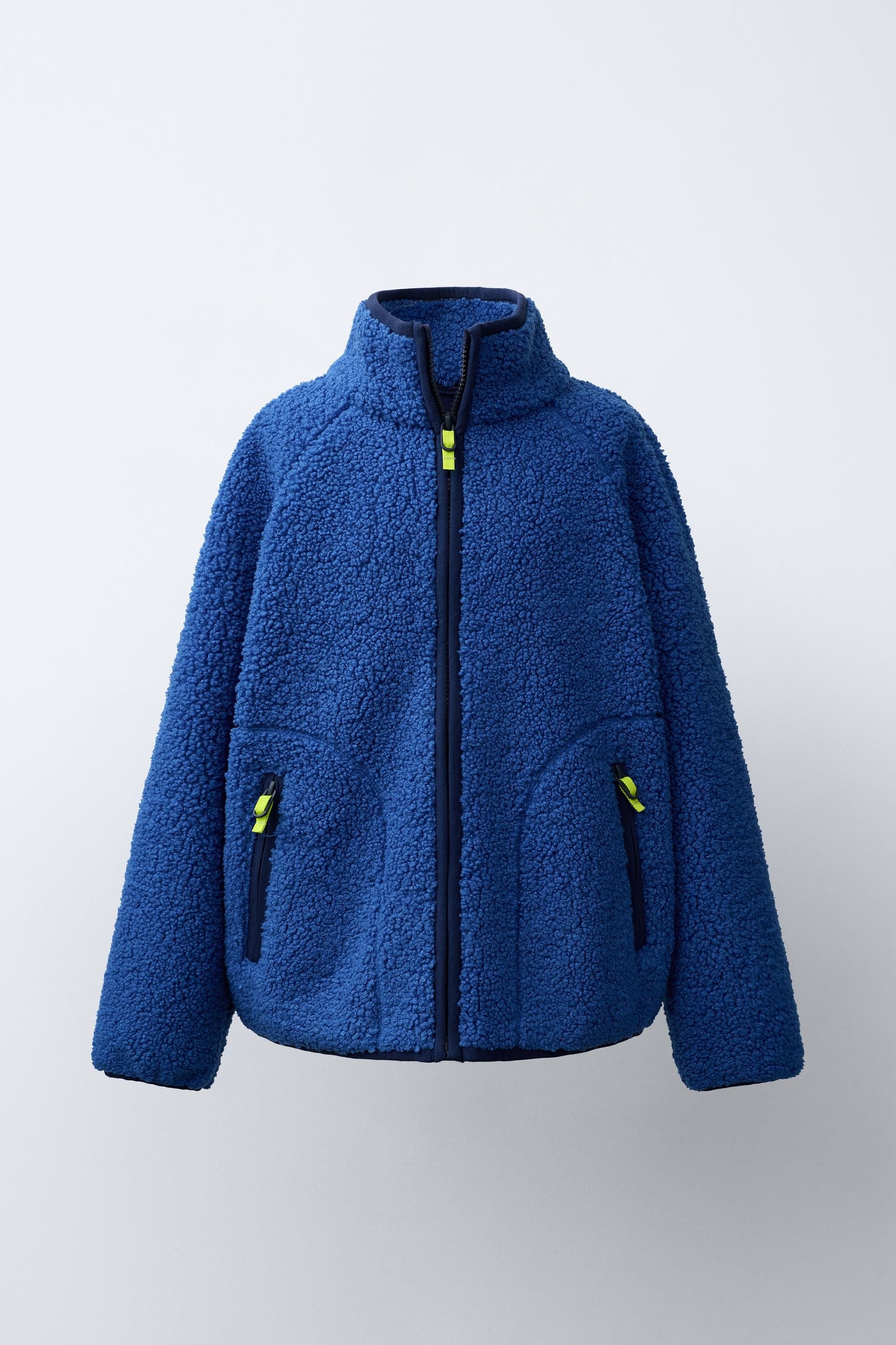 ZARA 폴라플리스 재킷 - 블루 4323/760/420 652066