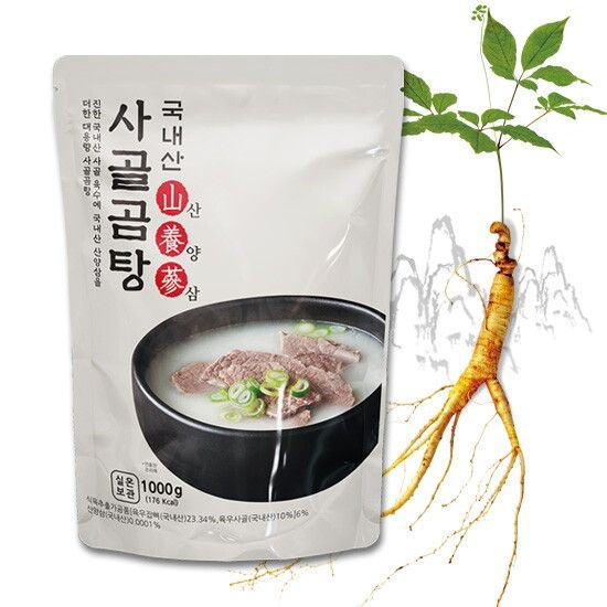 국내산 산양삼 사골곰탕 1kg x 10팩