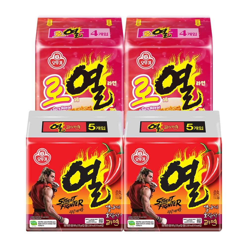 오뚜기 오뚜기 로열라면/열라면/더핫열라면/마열라면/진라면 매운맛/순한맛/약간매운맛/<b>진</b>밀면/<b>진</b><b>비빔</b><b>면</b>/진짬뽕/오동통