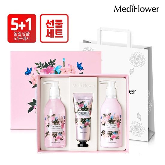 메디플라워 [5개구매시+1] 로맨틱 홀리데이 바디케어 선물세트+쇼핑백