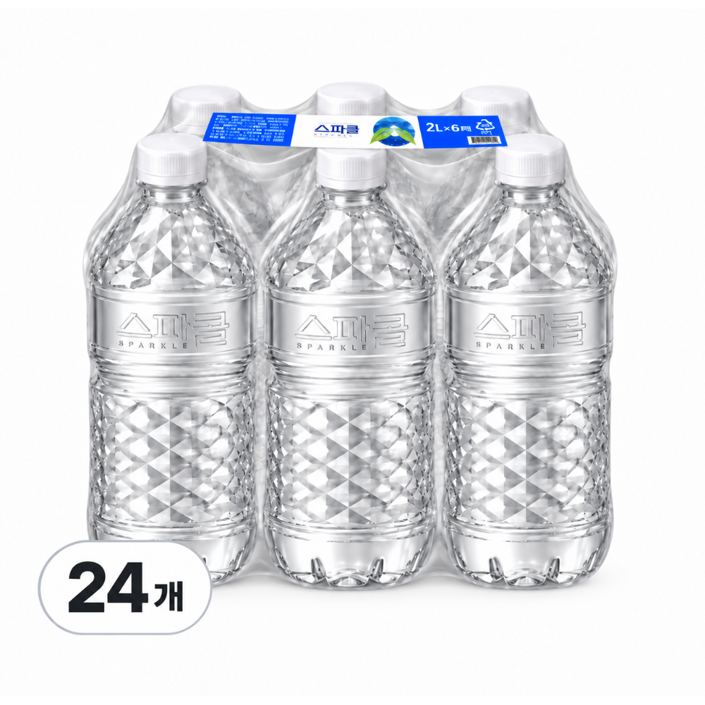 스파클 스파클 물 스파클  무라벨 깨끗한물 2L, 24개