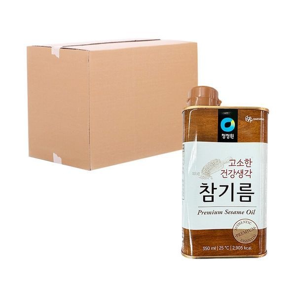 [하프클럽]청정원 고소한 건강생각 참기름 350ml 20입