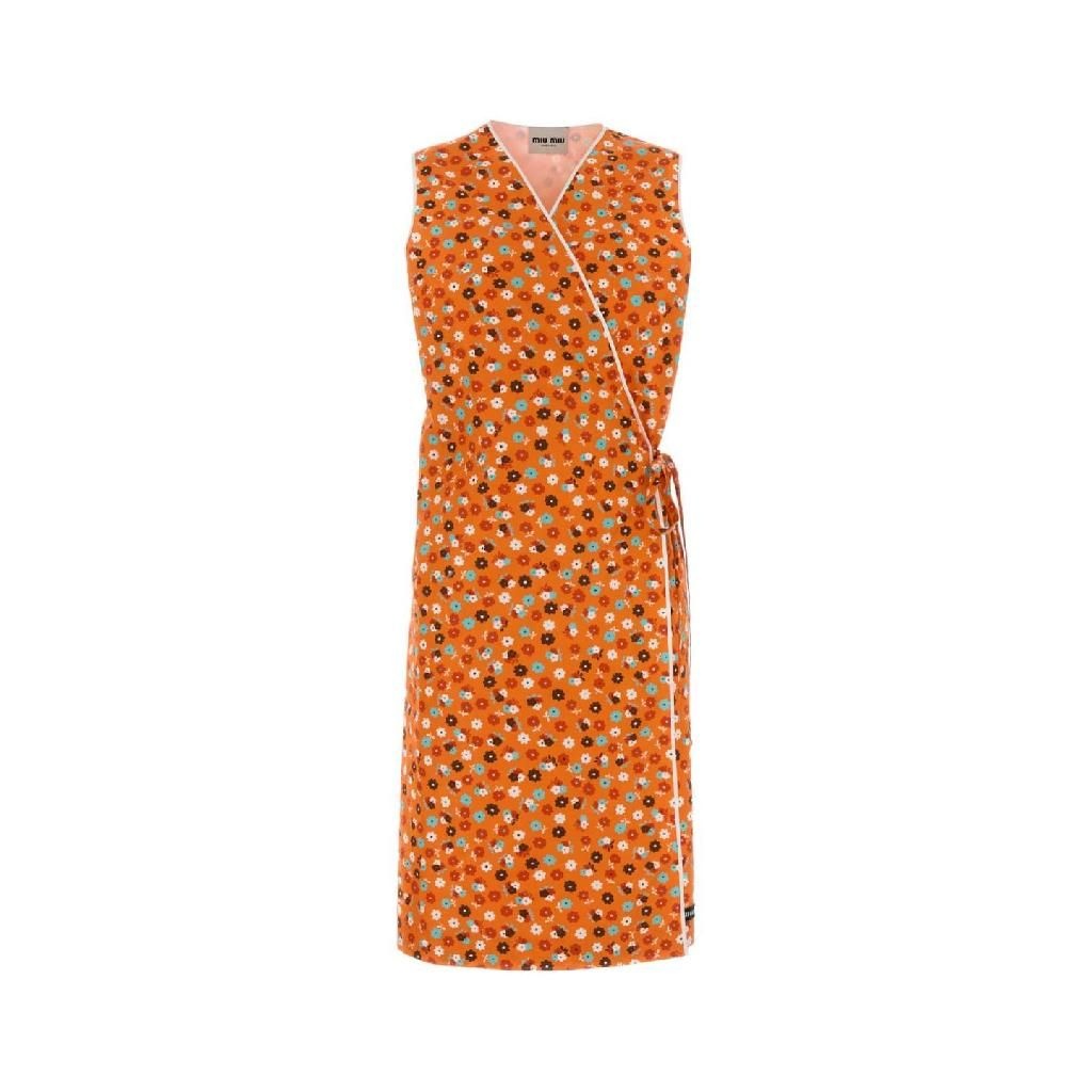 미우미우 [해외] 미우미우 MF6249SOOO19KO F0P5N Printed poplin dress