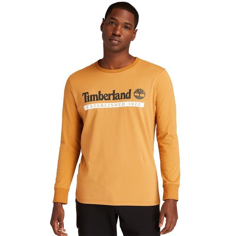 TIMBERLAND 팀버랜드 로고플레이 티셔츠 브라운_TB0A2AWKZ421 76U201 27K383