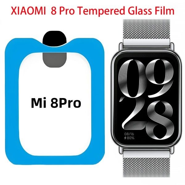 Xiaomi Miband 8 Pro용 강화 유리 화면 보호기 정렬
