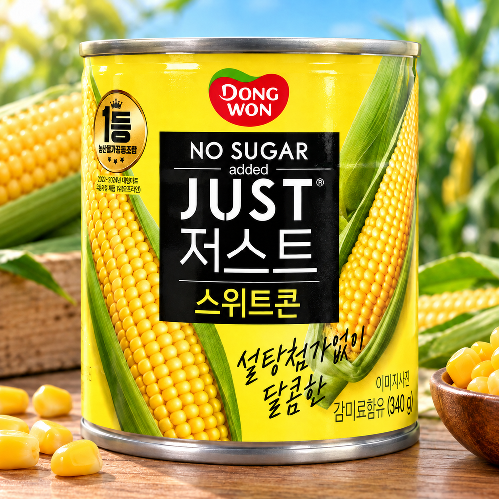 동원 노슈가 저스트 스위트콘 340g X 12캔