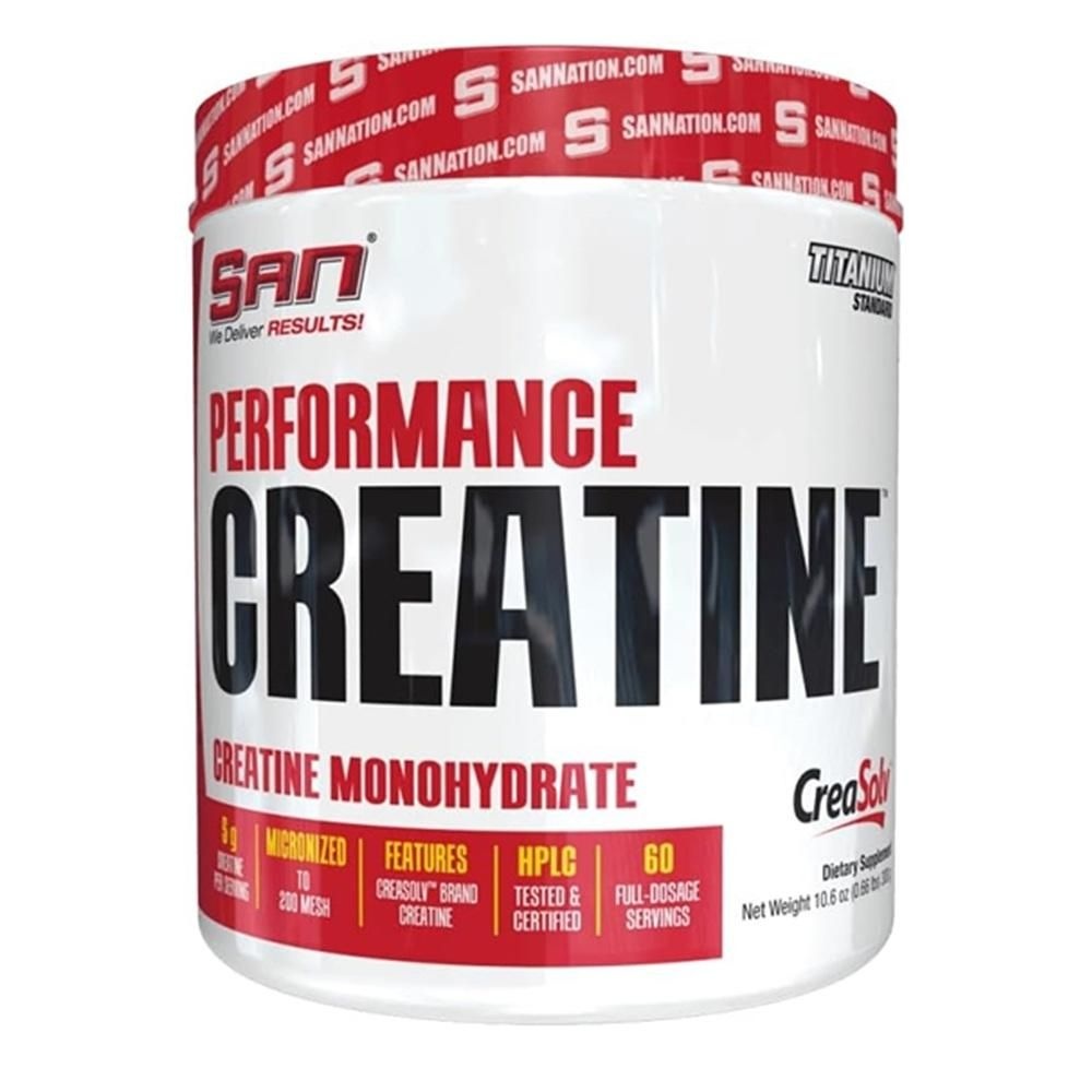 [해외] 산 퍼포먼스 크레아틴 300g 5팩 SAN Performance Creatine 300g- Supports Muscle Growth + Athletic