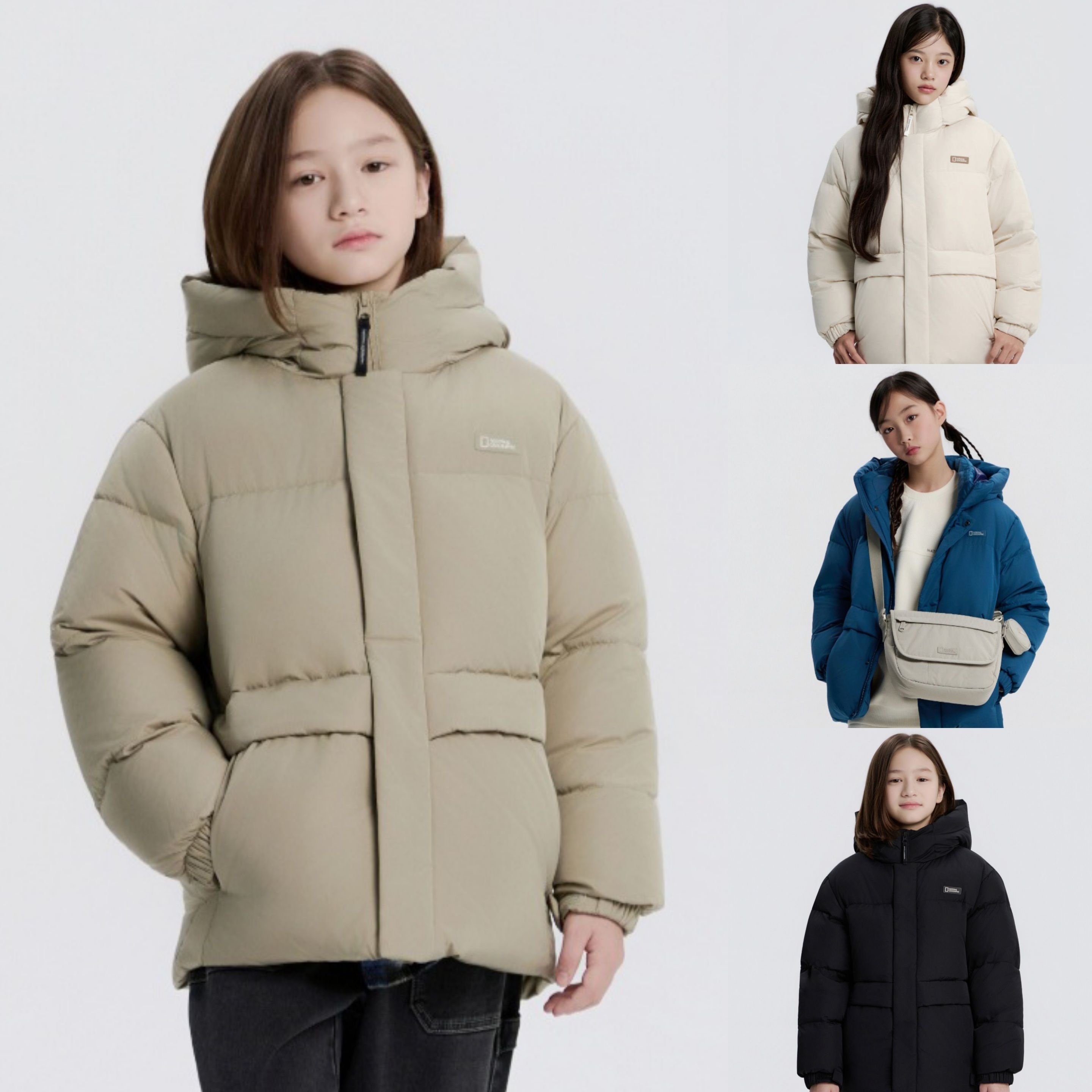 [롯데백화점] 내셔널지오그래픽 키즈 [최초가239,000] 숏카이만 덕다운 숏패딩 점퍼 K254UDW030 내셔널지오그래픽키즈