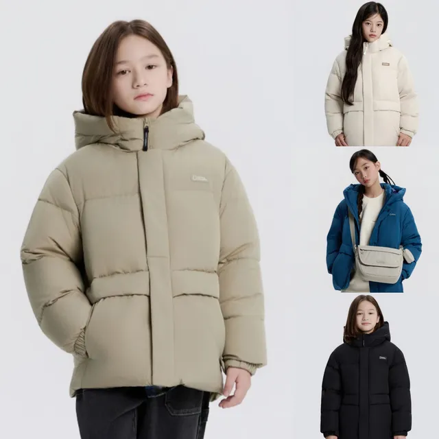 내셔널지오그래픽 키즈 숏카이만 덕다운 숏패딩 점퍼 K254UDW030 내셔널지오그래픽키즈