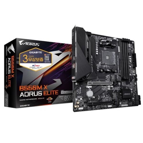 GIGABYTE 기가바이트 GIGABYTE <b>B550M</b> X AORUS ELITE  피씨디렉트
