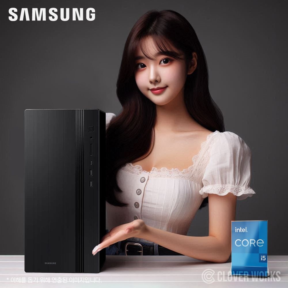 [오늘출발] ⓒ 삼성 데스크탑 Tower DM500TGA-A58A i5-14400 16GB 512GB WIN11 / 사무용 인강용 업무용 데스크탑 PC