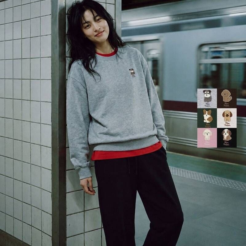백화점 프로젝트M 정품 여성 오버핏 프멍 그래픽 맨투맨 EPG3TR2950