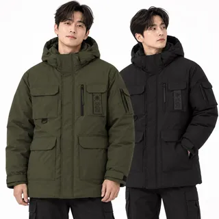 [패션플러스][아재나라]패딩점퍼 후드 캠핑 버팔로 겨울 등산 아웃도어 헤비 남성 BFJD4771